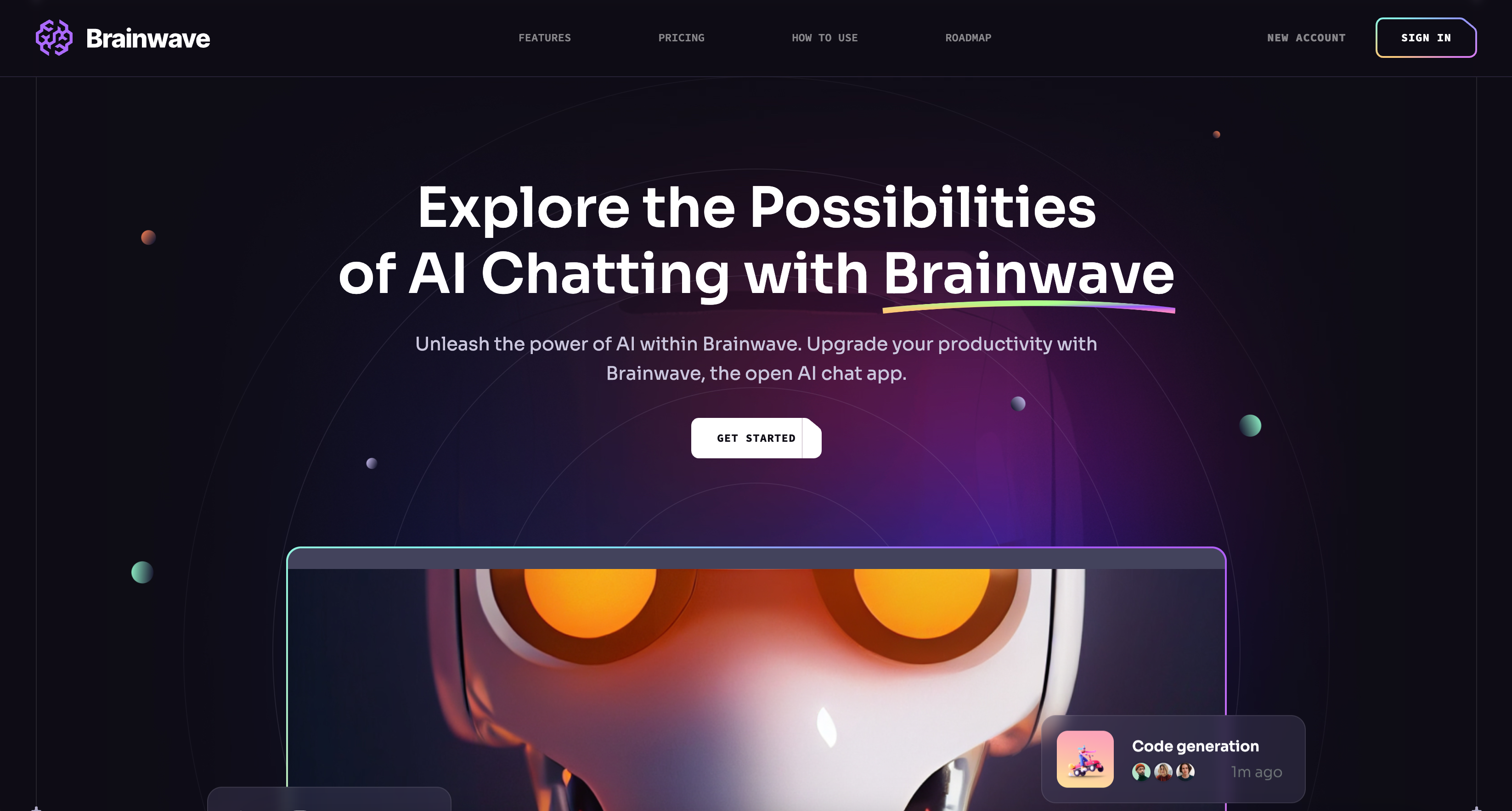 AI Chatbot - Landing Page